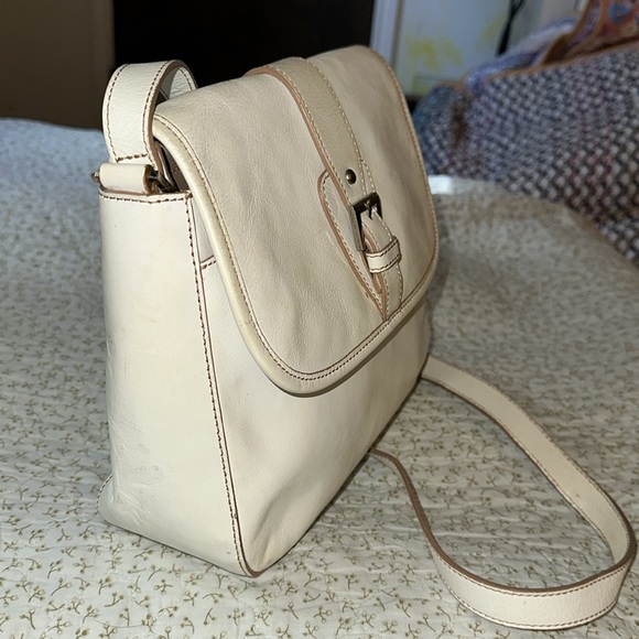 Etienne Aigner Cream Leather Cross Body Shoulder Bag Vintage (D) - Picture 2 of 9